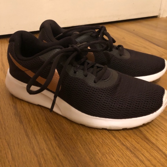 Nike Shoes - Black cherry and gold Nike shoes